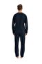U.S. Polo Assn. Men's Long Sleeve Round Collar Combed Cotton Tracksuit Pajama Set S25829 - 3