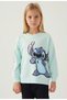 Stitch D4898 Puss Girl's Sweatshirt Green - 3
