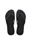 Slim Glitter Black Slippers - 2