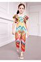 Abel&Lula Girl's Cotton Printed Satin Jumpsuit 5267