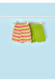 Girl's Double Shorts Set Green 3257 - 2