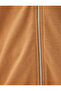 Long Sleeve Three Thread Cotton Zippered Hooded Sweatshirt - 6