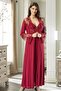 Women's Red Special Design 6 Piece Boxed Cotton Lace Laced Bridal Dowry Set - 2