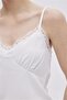 White Satin Look Thin Strap Blouse - 3