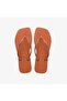 Square Glitter Cerrado Orange Women's Orange Slippers