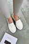 Doss Women's Inside and Outside Genuine Leather Loafer Shoes Beige - 3