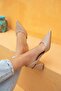 Marcos Women's Leather Heeled Shoes Tan
