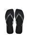 Square Logo Black Slippers - 2