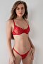 مجموعة Bralet Underwire الحمراء - 2