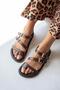 Mira Women's Leather Sandals Brown - 2