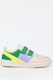 Cuzco Genuine Leather Beige-Green Women's Sports Shoes