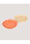 Let's Be Child 2-Pack Round Plate Peach-Vanillia - 2