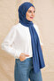 Combed Cotton Indigo Shawl - 4