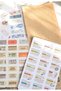 Vintage Sticker Set (120 Pieces *4 Sheets*) / Scrapbook, Planner, Journal