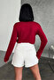 Comfortable and Stylish Long Sleeve Crew Neck Lycra Viscose Combed Body Claret Red - 4