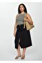 Slit denim skirt - 8