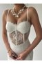 Romantica Dantel Detay Elbise - 7