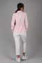 Women's Powder Pink Lycra Long Sleeve Cotton Classic Shirt - 7