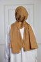 Pure Cotton Shawl Milk Coffee - 4