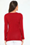 Comfortable and Stylish Long Sleeve Crew Neck Lycra Viscose Combed Body Claret Red - 8
