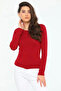 Comfortable and Stylish Long Sleeve Crew Neck Lycra Viscose Combed Body Claret Red - 5