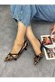 Leopard Satin (Wesley) Two-Strap Buckle Detail Women's Stiletto - 5