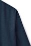 Lace-Up Linen Blend Kimono Navy Blue - 3