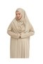 Pursed Prayer Dress Scarf Ready Hijab Clothing Turban Muslim Clothes Suit - Mink - 6