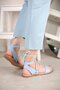 Women's Lace-Up Sandals Bebe Blue Skin - 2