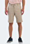 Easily Men's Beige Shorts with Pockets - 2