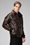 Copilot Jumbo Brown Men's Coat - Genuine Leather - 2