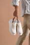 KB 042 Lace-up White Casual Men's Shoes