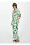 Belted, Patterned Jumpsuit - 2