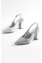 Women's Silver Tpu Evening Dress Shoes - 4