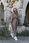 Brown Modal Fabric Tracksuit Set - 4