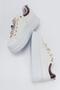 Non-slip women's sports shoes white silver - 6