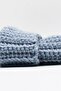 Women's Hand Knitted Winter Wool Beret Denim - 2