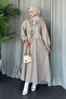 Beige Bella Scuba Set - Lace-Up Skirt - 4