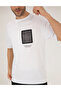 White Comfort Fit Printed Crew Neck T-Shirt 50262628-Vr013 - 6