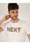 Ecru Slim Fit Printed Crew Neck T-Shirt 50262639 -Vr019 - 3