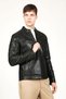 Topgun Jumbo Real Leather Men's Coat Green - 3