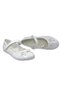 Eylül Thermo Non-Slip Sole Mustache Bow Velcro Girls' Ballerinas Patent Leather White - 8
