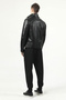 Torino Hooded Genuine Leather Men's Coat Black - 5
