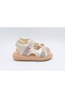 (Arzen) Poly Light Sole Double Velcro Casual Children's Sandals Beige - 4