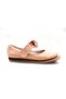Eylül Bow Tie Velcro Thermo Non-Slip Sole Girl's Ballerina Shoes PUDRA - 3