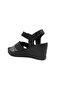 (Clavi) Genuine Genuine Leather Poly Light Sole Stitched Casual Women's Comfort Sandals Black Gray - 3