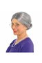 Gray Color Elderly Wig Toupee Granny Wig Adult Child Compatible - 3
