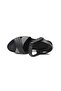 (Clavi) Genuine Genuine Leather Poly Light Sole Stitched Casual Women's Comfort Sandals Black Gray - 4