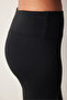 Black High Waist Thermal Ankle Length Comfy Leggings - 3