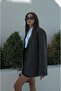 Anthracite Oversize Blazer Jacket - 4